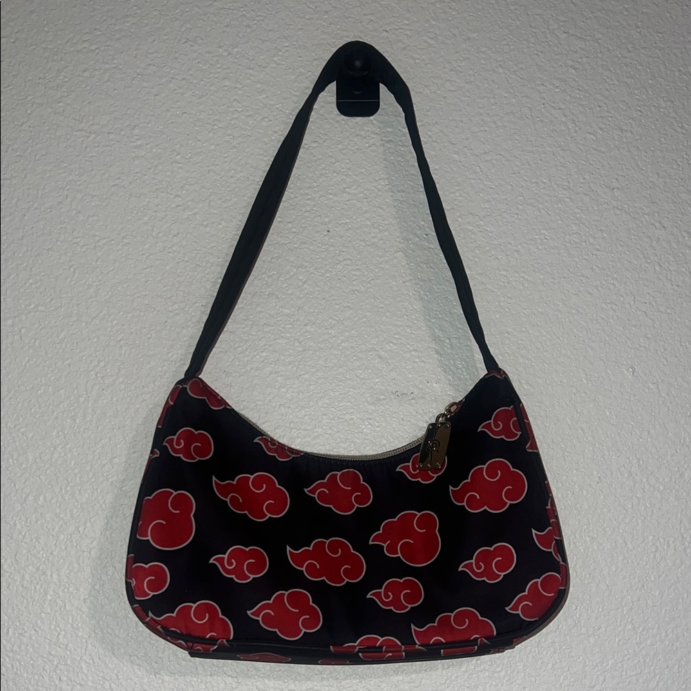 Itachi Uchiha Black and Red Patterned Women's Bag
